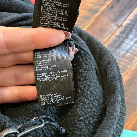 The North Face WindWall Fleece Jacket Men’s XL | Black Full Zip Outdoor Layer - Picture 10 of 13